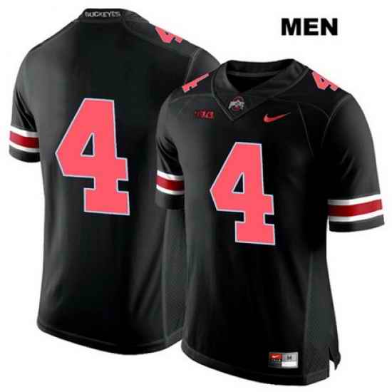 Chris Chugunov Stitched Ohio State Buckeyes Authentic Nike Mens Red Font  4 Black College Football Jersey Without Name Jersey